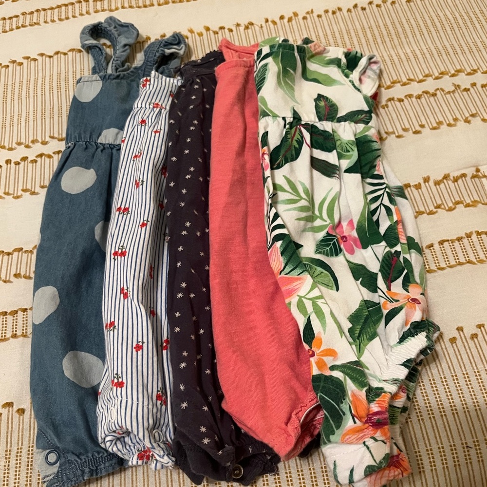 6 month baby girl rompers